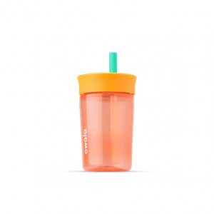 15oz Water Bottle Owala Kids' Tumbler Plastic Just Peachy | COLOMBIA 9672NW