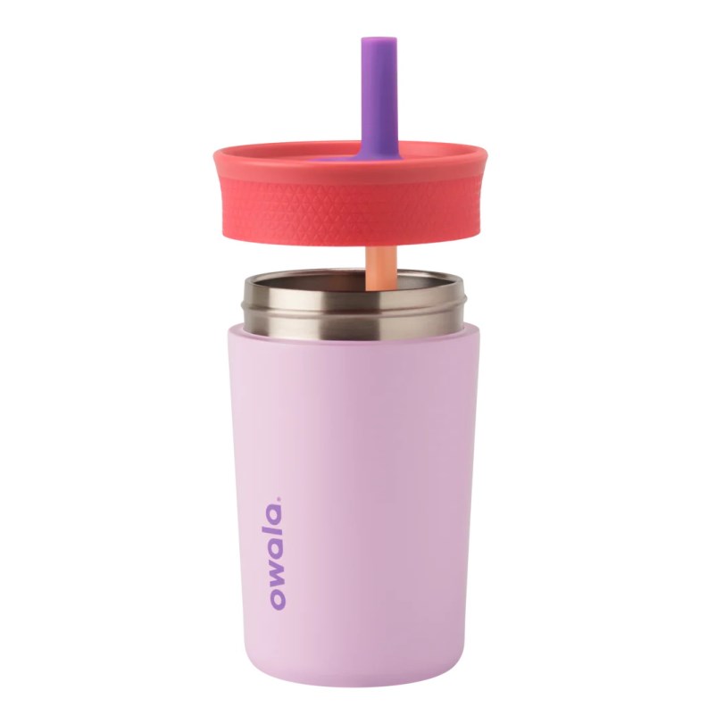 12oz Water Bottle Owala Kids' Tumbler Stainless Steel Lilac Rocket | COLOMBIA 2759LJ