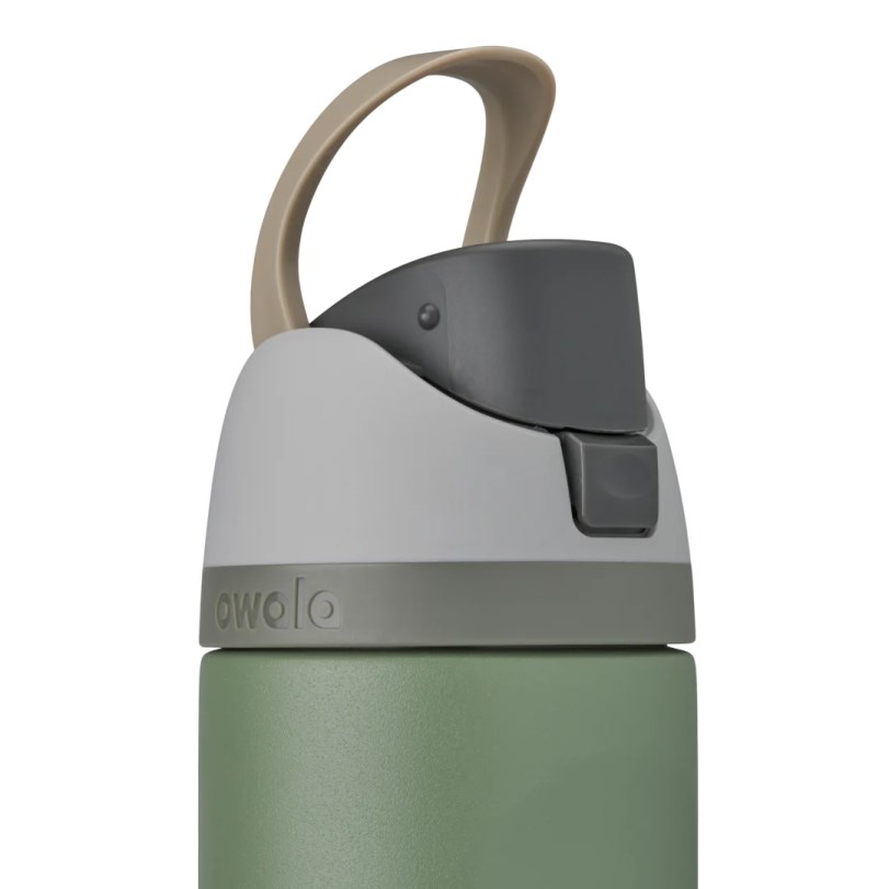 24oz Water Bottle Owala FreeSip® Stainless Steel Verde | COLOMBIA 8932BI