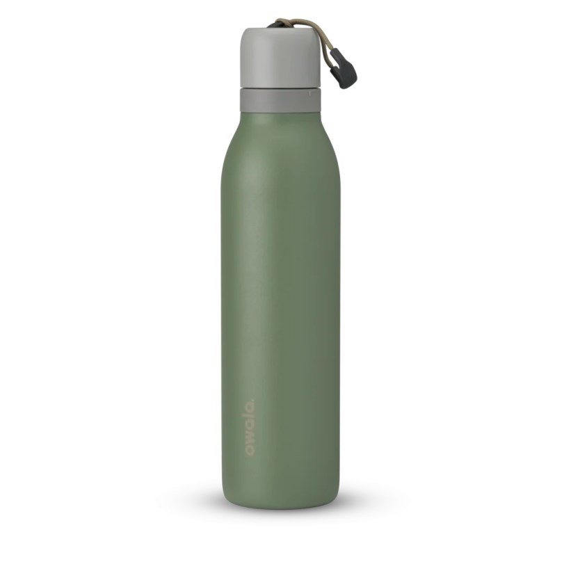 24oz Water Bottle Owala FreeSip® Twist Stainless Steel Verde | COLOMBIA 5962HQ