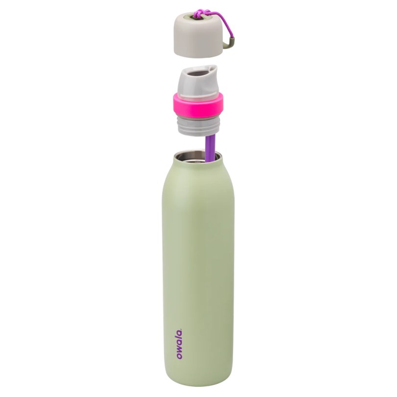 24oz Water Bottle Owala FreeSip® Twist Stainless Steel Neo Sage | COLOMBIA 1820KY